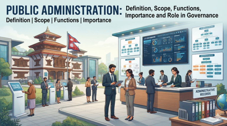Public Administration definition scope functions and importance